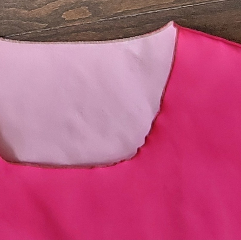Hot Pink Crop Top Short Sleeve Size 6 - Picture 5 of 5